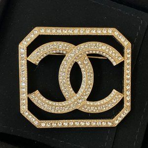 Chanel CC Logo Brooch